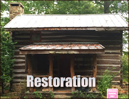 Historic Log Cabin Restoration  Beach City, Ohio